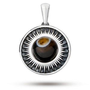 Амулет с натуральным камнем агат